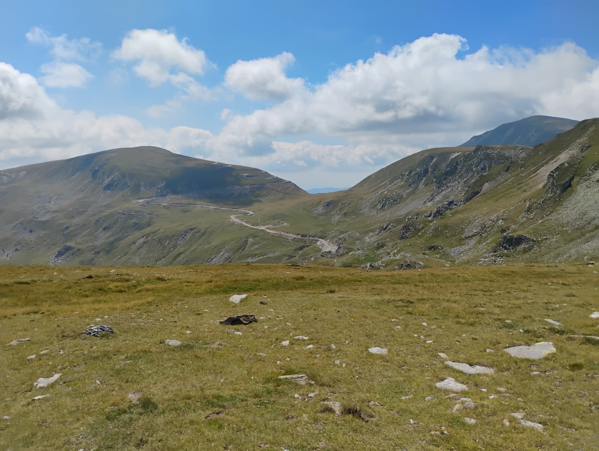 Aussicht vom Gipfel der Transalpina